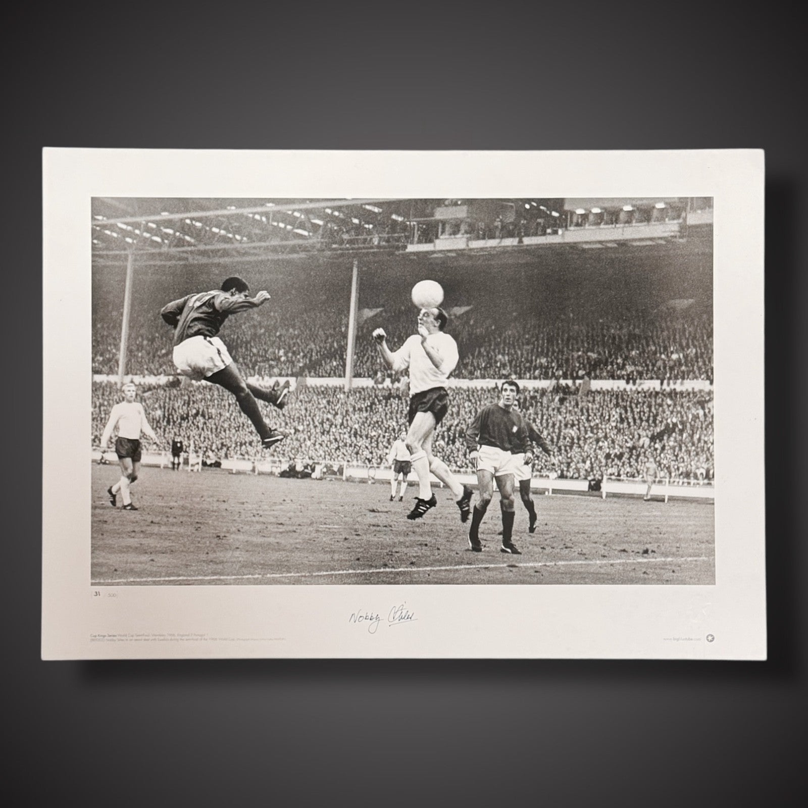 Nobby Stiles Hand Signed England Photo With COA- £29.990