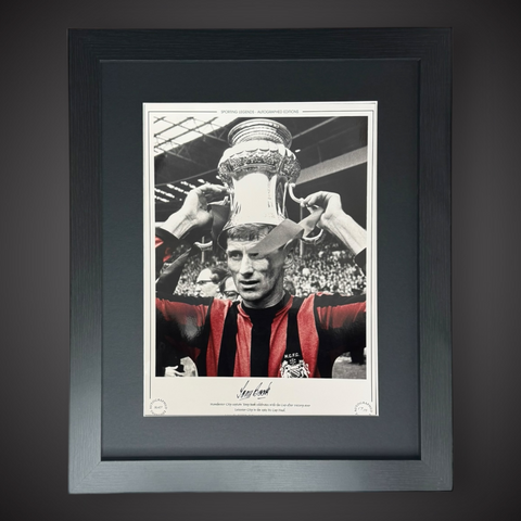 FRAMED Manchester City 1969 FA Cup Winners- Tony Book Signed Photo £450