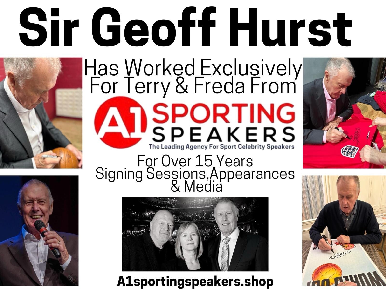 Sir Geoff Hurst signed 4-2 World Cup Willie poster from agent COA  £25 A23