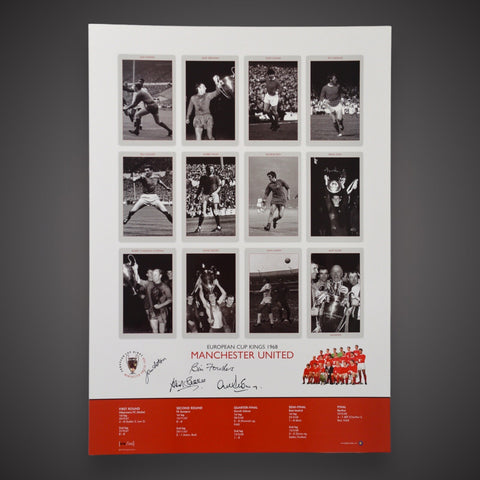 Manchester United FA Cup Kings Signed Aston Stepney Foulkes & Sadler £75 A20