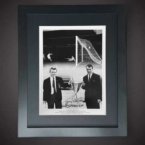 FRAMED Tottenham Hotspur  Signed Photo By Jimmy Greaves & Terry Dyson £49 16X120