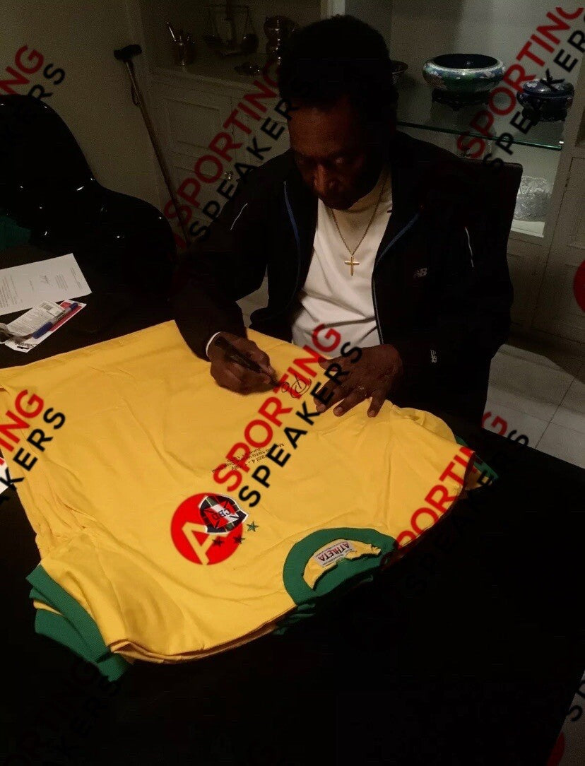 Brazil 1970 Shirt Signed by: PELE, GERSON, JAIRZINHO & CARLOS ALBERTO £10354