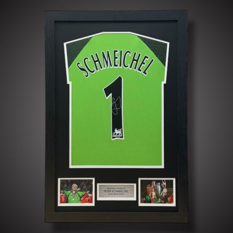 Framed Peter Schmeichel  Signed Football Shirt Manchester United With COA £2990