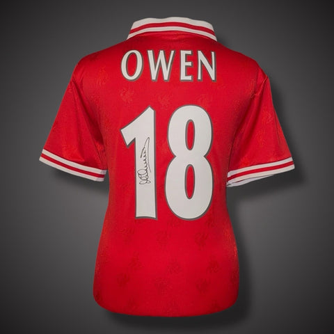 Michael Owen Hand Signed Liverpool Football Shirt With COA £3201