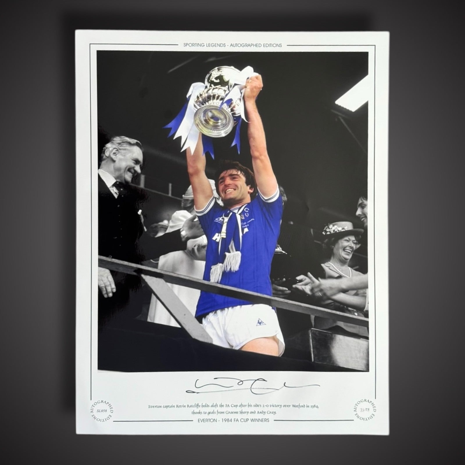 Kevin Ratcliffe Signed Everton Photo £25 12X160