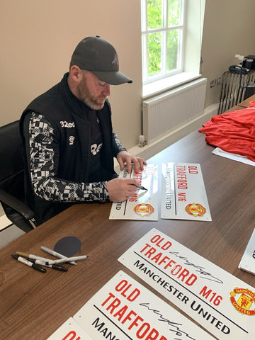 Wayne Rooney Manchester United Panoramic Hand Signed Shirt Frame £224 With COA 18