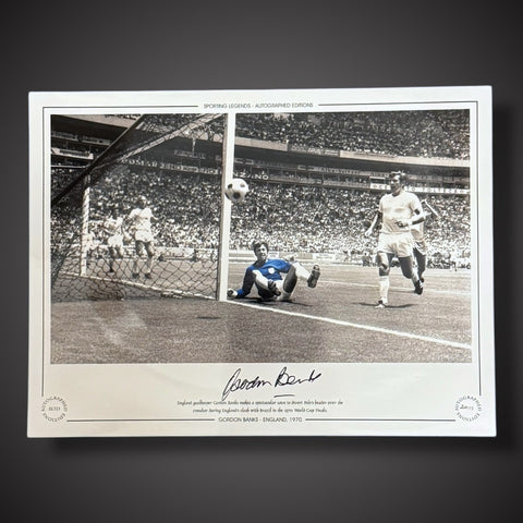 Framed Gordon Banks Hand Signed Photo England 1970 £44.991