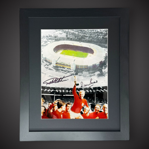 FRAMED Geoff Hurst And Martin Peters Joint Signed England 1966 World Cup Photo0