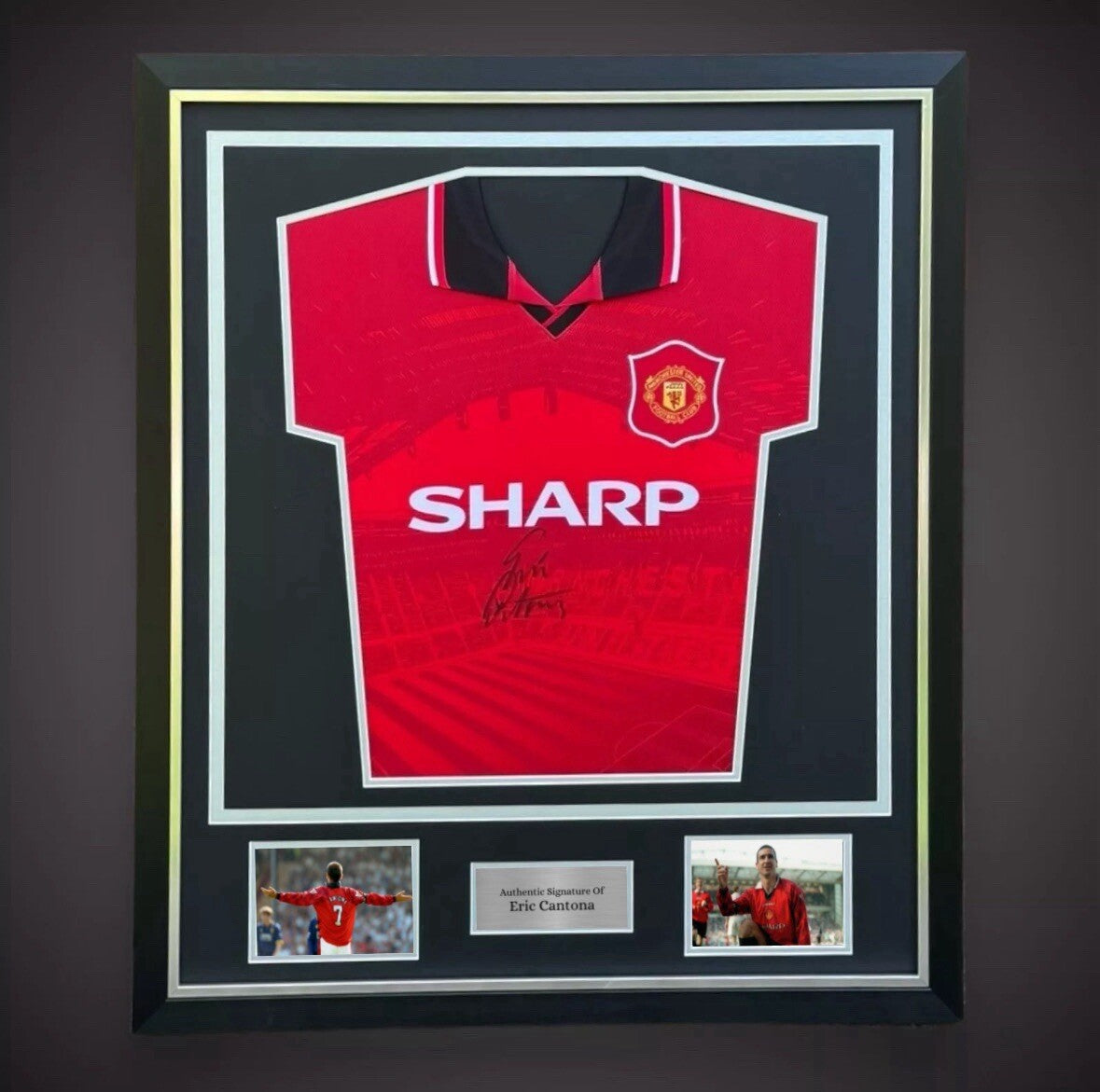 Eric Cantona, Signed And Deluxe Framed Manchester United Shirt 1994/96 £3990