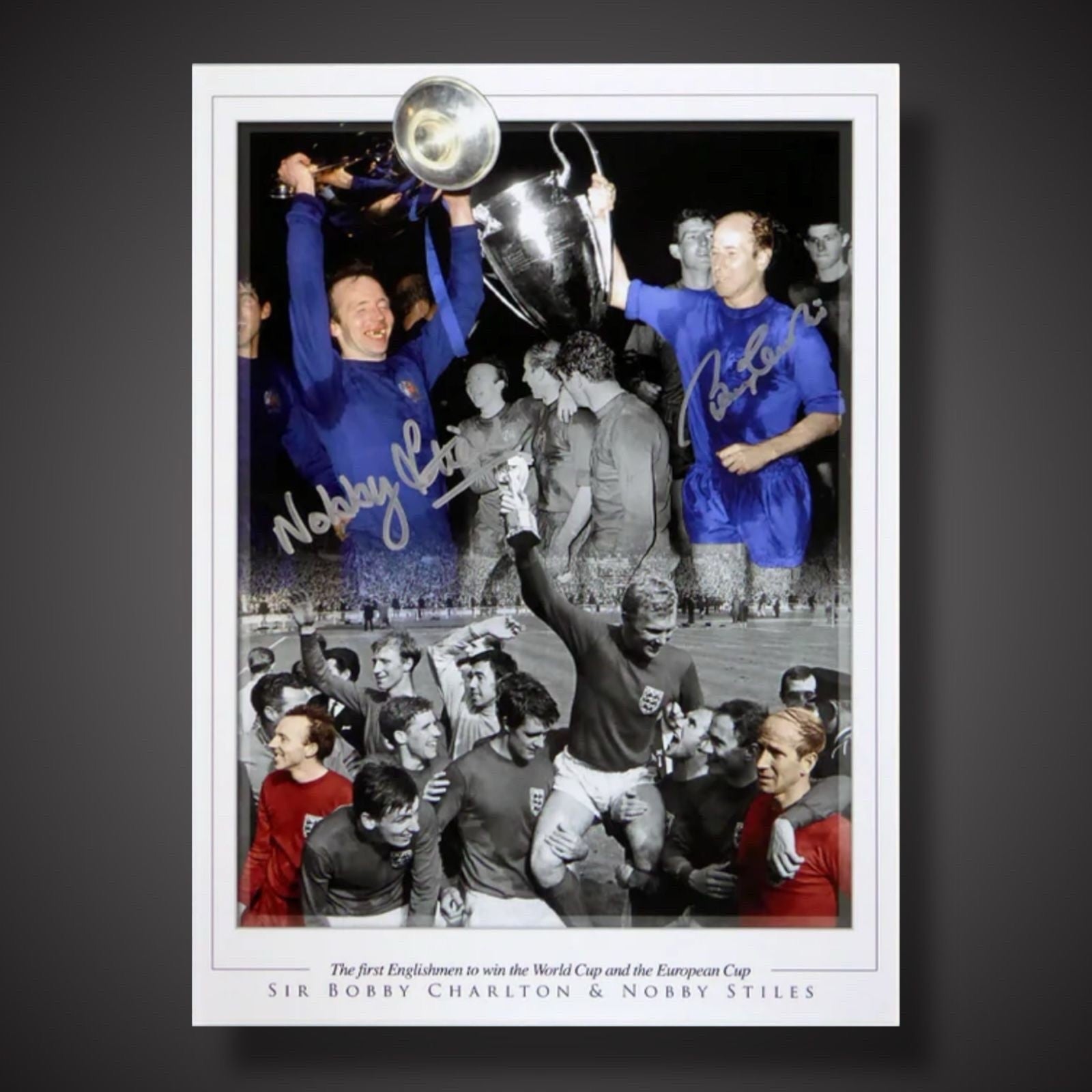 Sir Bobby Charlton & Nobby Stiles Dual Signed Photo £69.990