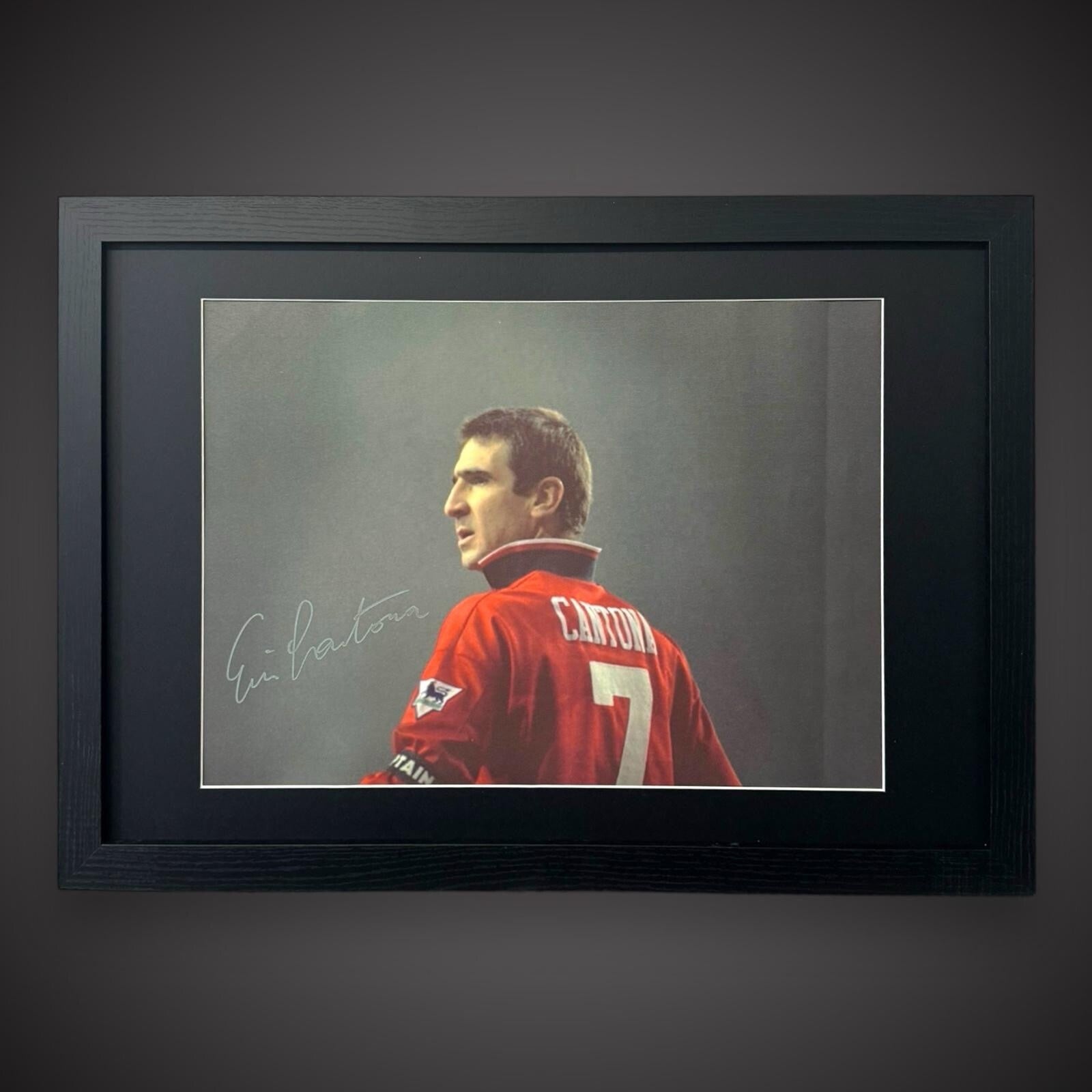 Manchester United - Eric  Cantona ‘The King’  Signed  Framed Photo £2500