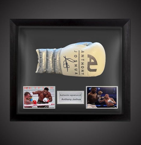 Anthony Joshua Hand Signed ‘Stay Humble, Stay Hungry’ Boxing Glove Framed £3950