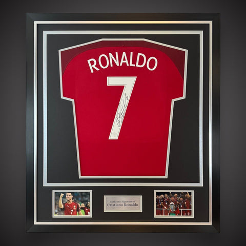 Cristiano Ronaldo Hand Signed And Framed Portugal National Shirt  £6990