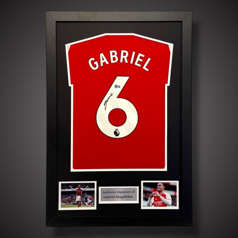 Gabriel Magalhaes Hand Signed Arsenal Football Shirt With COA £2990