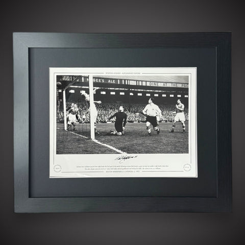 FRAME Bolton Wanderers 2 V Liverpool 2 1952 - Nat Lofthouse  Signed Photo £450