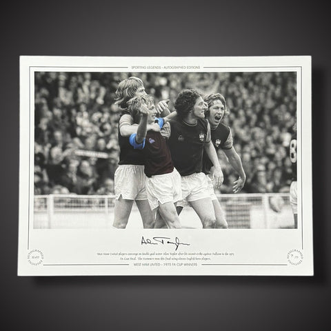 FRAMED West Ham United Alan Taylor FA Cup winner Signed Pic Superb COA £501