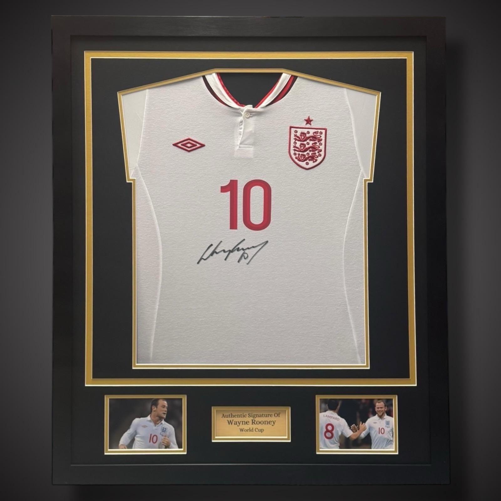 Wayne Rooney Hand Signed 2012/13 Framed England Shirt With COA £290 World Cup0