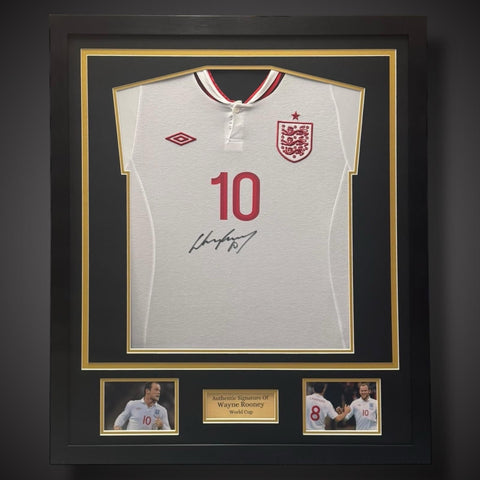 Wayne Rooney Hand Signed 2012/13 Framed England Shirt With COA £290 World Cup0