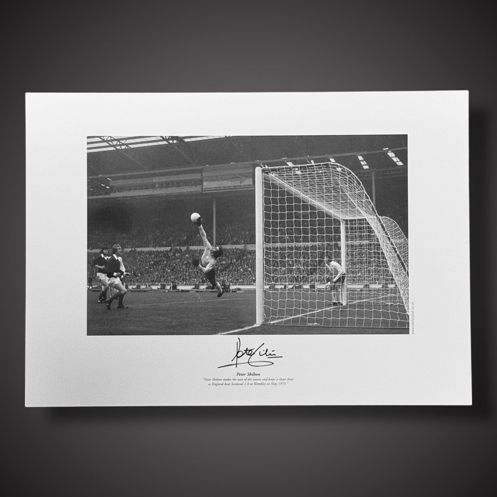 FRAMED PETER SHILTON Hand Signed 1973 Photo 16X121