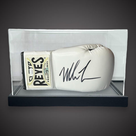 Mike Tyson Hand Signed Reyes Boxing Glove With COA £350 With Acrylic Case- White0