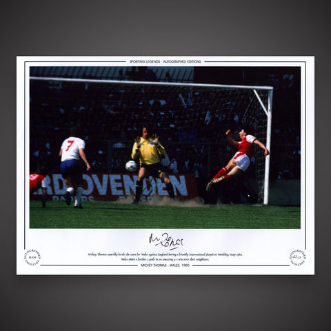 Mickey Thomas - Wales 1980 Signed Photo £250