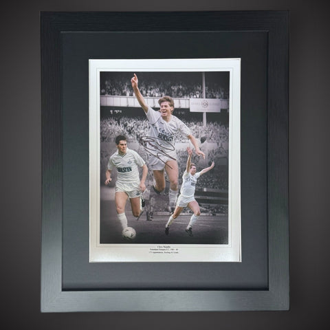 FRAMED Chris Waddle Tottenham Hotspur FC -1985-1989 Signed Photo £49 16X120