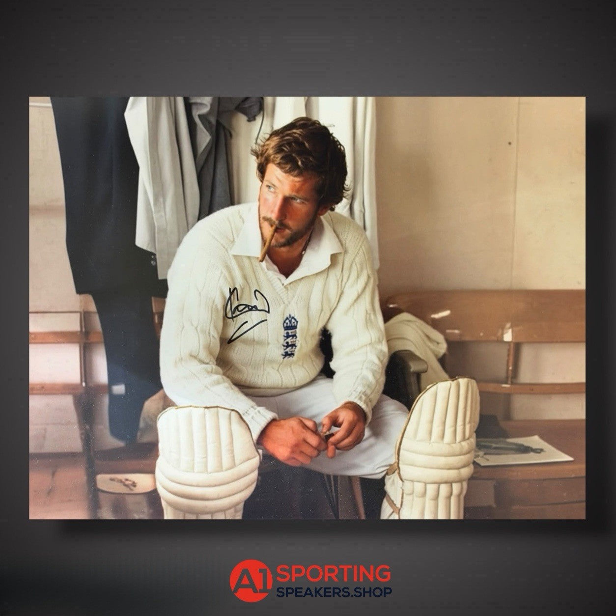 Lord Ian Botham Hand Signed Famous Cigar Photo With Coa £550