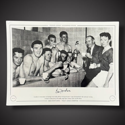 FRAMED Bill Foulkes - Manchester United 1956 League Champions Hand Signed Photo1