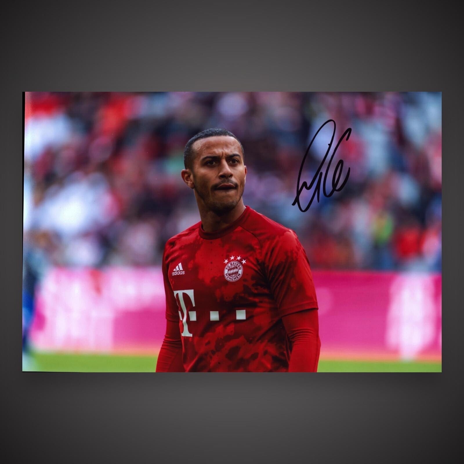FC Bayern Munich Thiago Alcantara Hand Signed 16x12 Photo With COA  £350