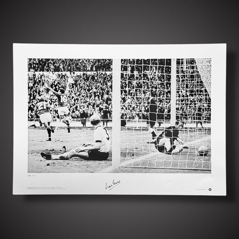 Martin Peters Scores for England In 66 World Cup A2 size Signed Poster COA £300