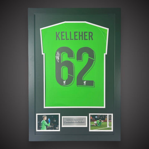 Caribo Cup Hero- Caoimhin Kelleher Signed And Framed Liverpool Shirt £1750