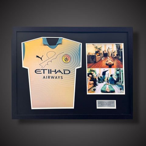 Manchester City Signed Noel Gallagher Special Ltd Ed Shirt Definitely City £5650