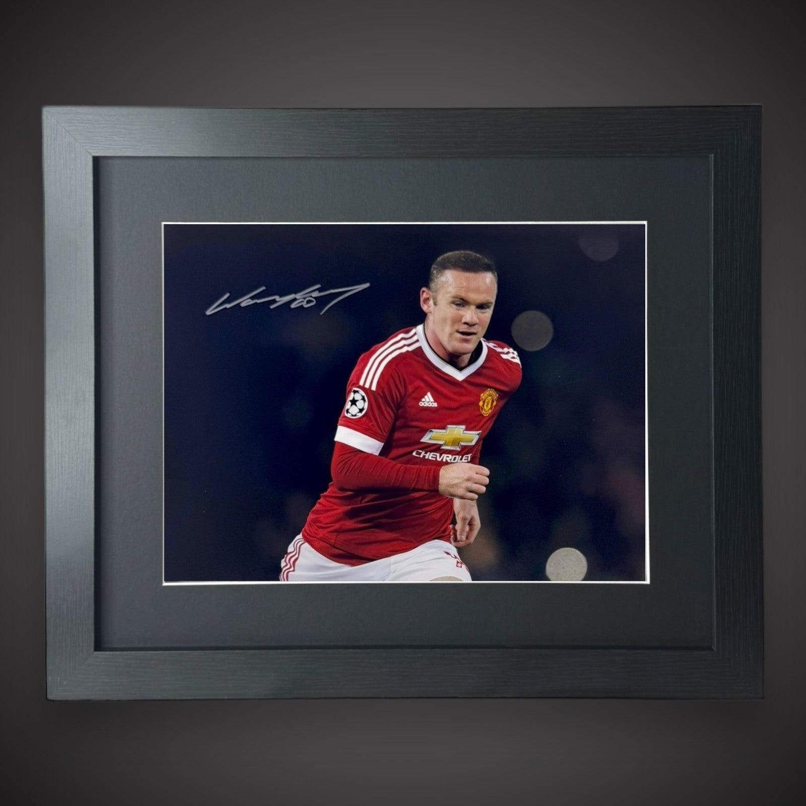 Framed Wayne Rooney Manchester United Hand Signed Photograph £69.990