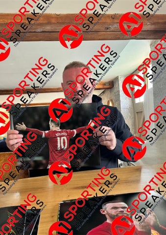 Manchester United Wayne Rooney Hand Signed 16x12 Size Photograph With COA £39.991