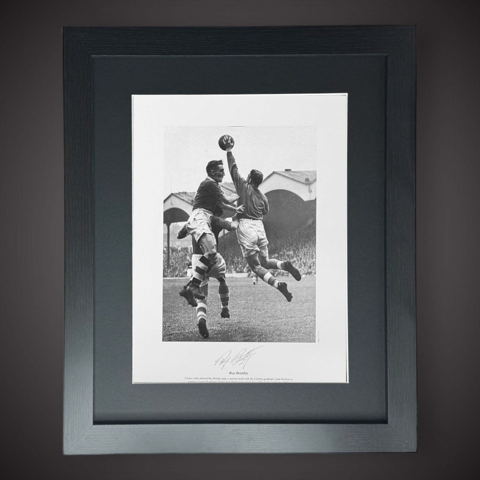FRAMED Chelsea- Roy Bentley Hand Signed Photo £450