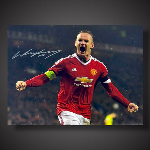 Wayne Rooney Manchester United Hand Signed Photograph £39.99 12X160