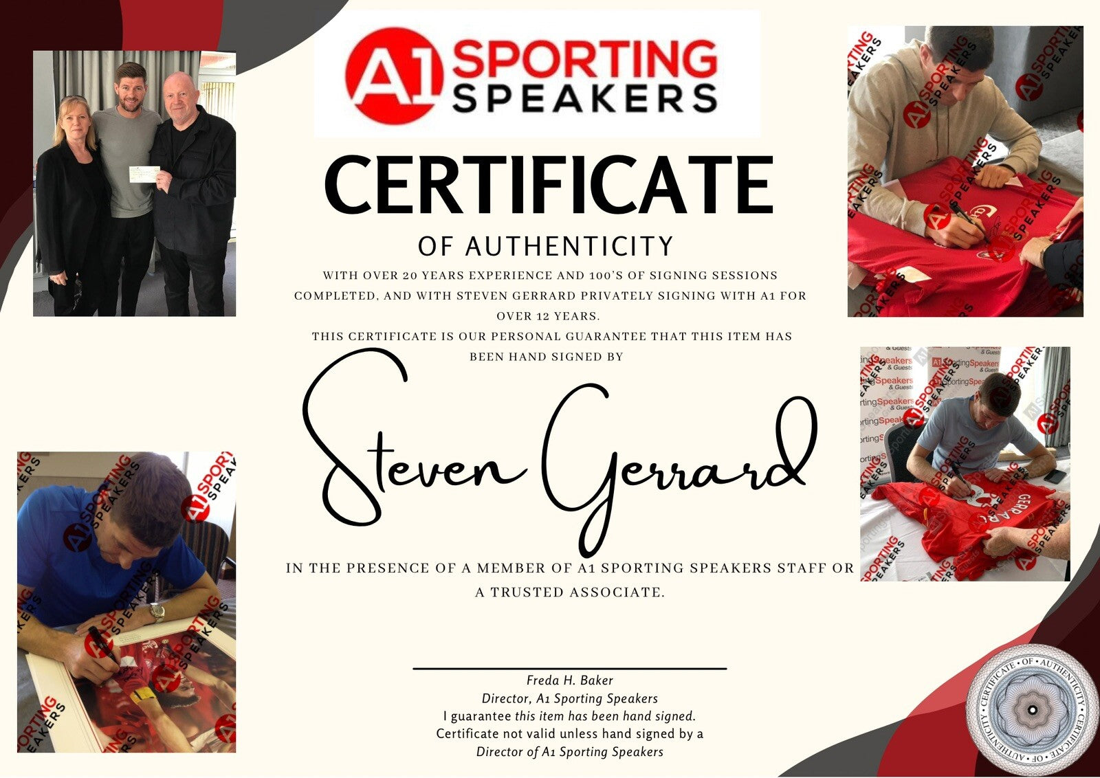 Steven Gerrard Signed Adidas Boot COA Superb £125.4