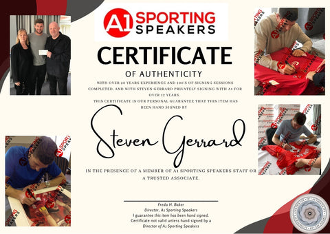 Steven Gerrard Signed Adidas Boot COA Superb £125.4