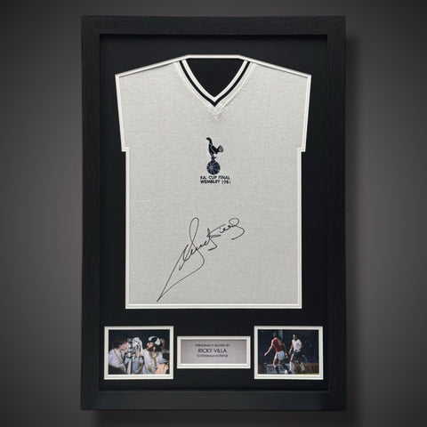 Ricky Villa Hand Signed And Framed Tottenham Hotspur Shirt 1981 £1990
