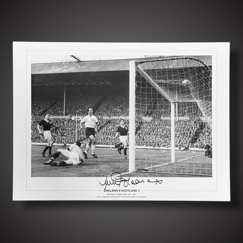Jimmy Greaves England 9 Scotland 3 Signed Photo £25 16X230