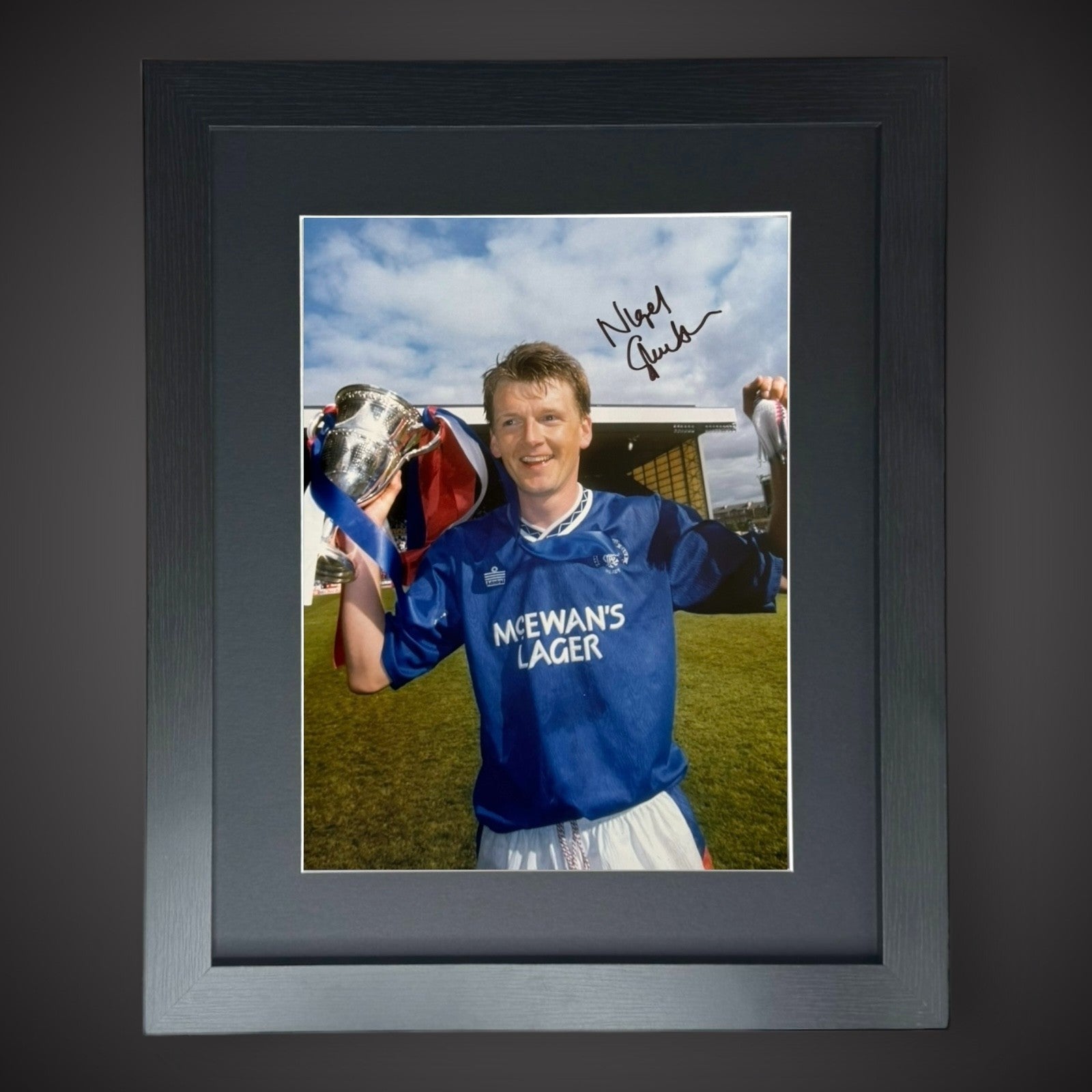 Framed Nigel Spackman Rangers Hand Signed 16x12 Photo £44.99 16X200