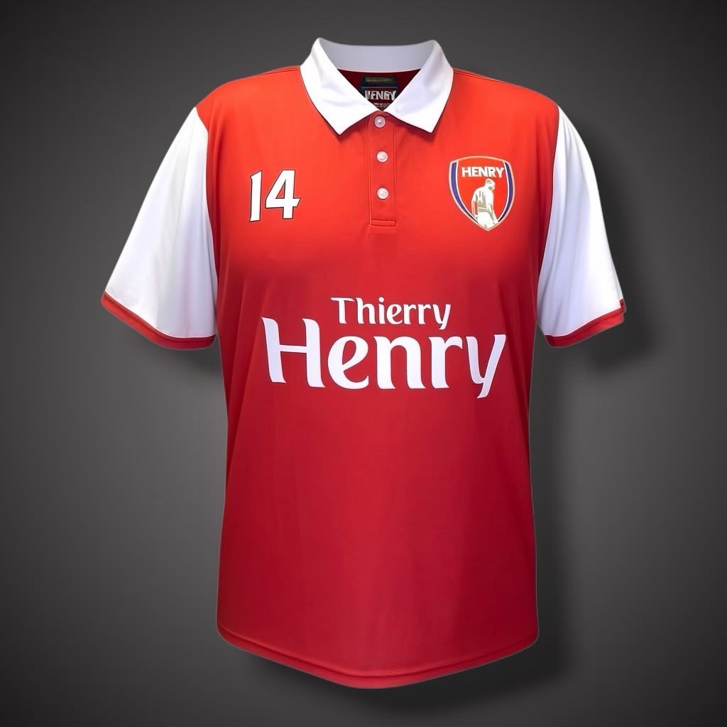 Thierry Henry Hand Signed Arsenal Shirt With Coa £3491