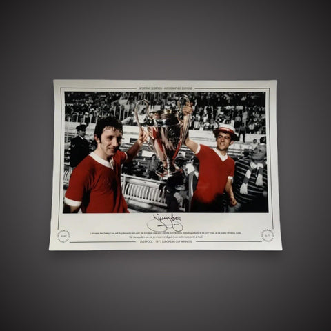 Jimmy Case- 1977 Liverpool European Cup Winners Signed Photo £250