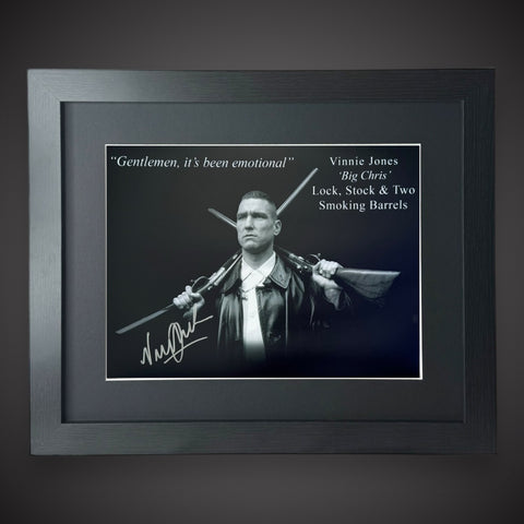 Framed Vinnie Jones Signed Photo-Lock Stock And Two Smoking Barrels £64.99 16X200