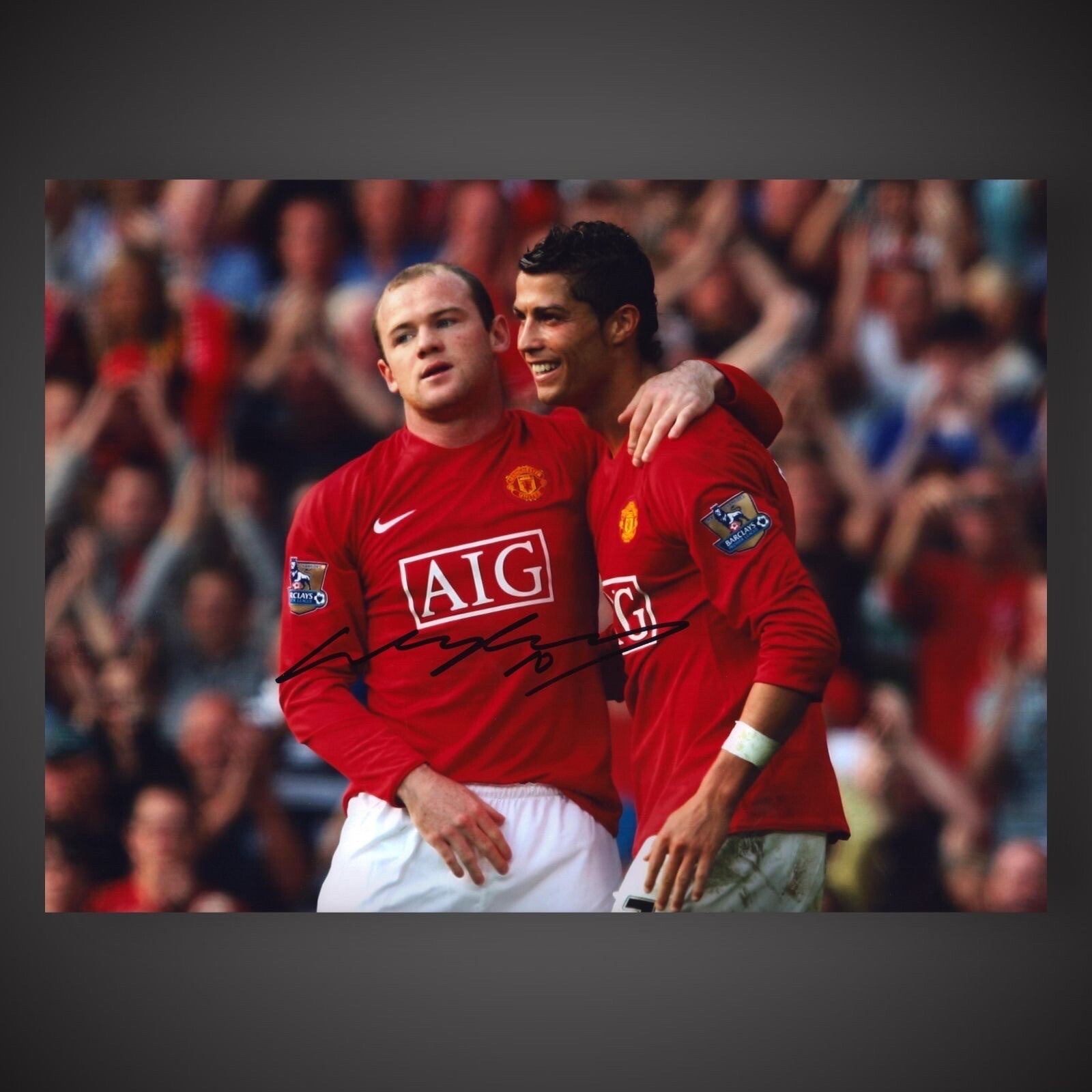 Manchester United Wayne Rooney Hand Signed 16x12 Size Photograph With COA £39.990