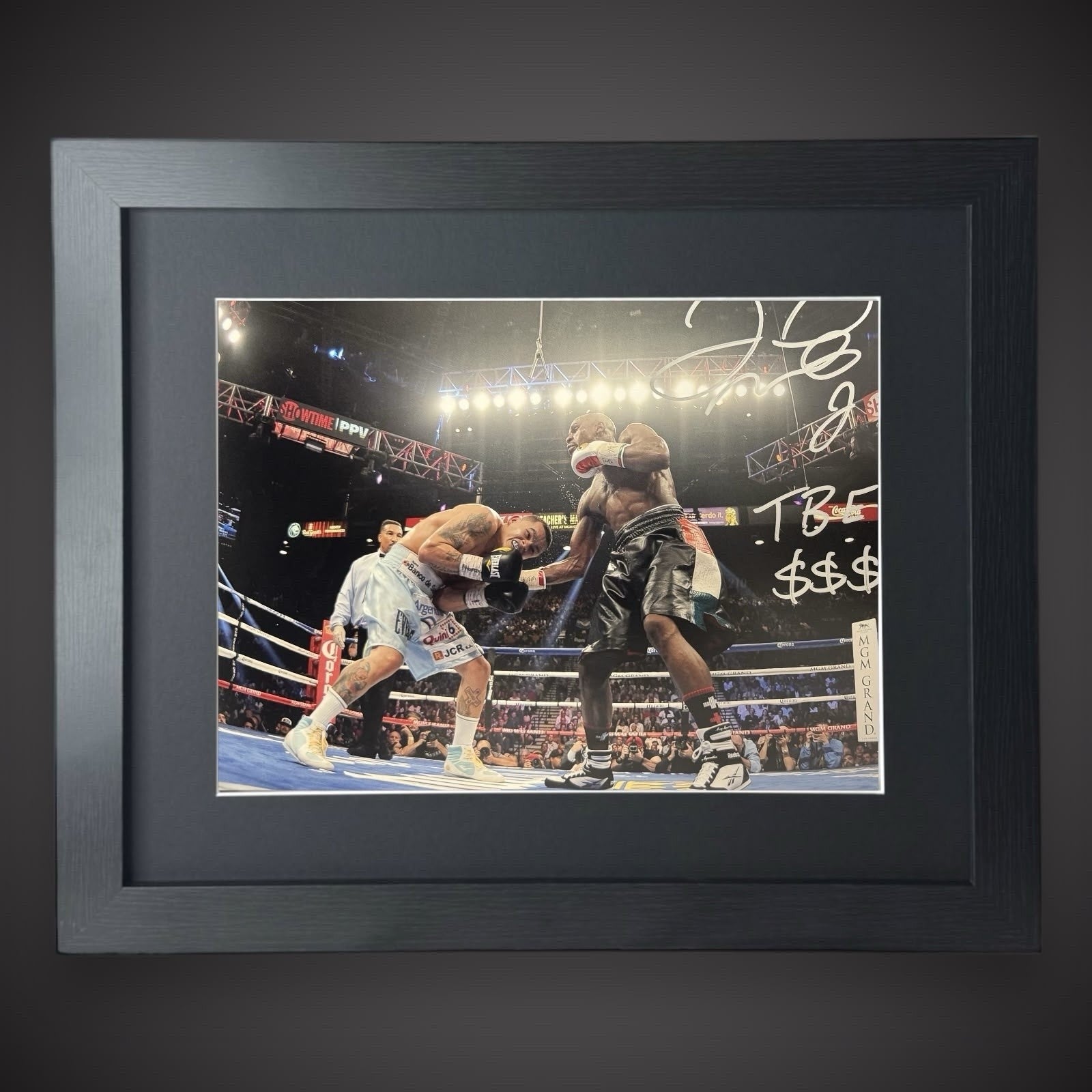 Floyd “Money” Mayweather TBE Hand Singed Framed  12x16 Photograph £549 With COA0
