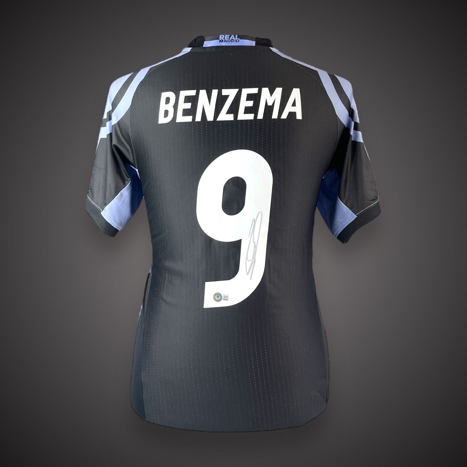 Karim Benzema Signed Real Madrid Shirt - 2016-2017 Third Kit Number 9 £2490