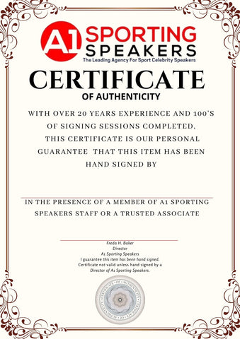 Eric Cantona Signed 1994 Manchester United Private Signing COA  £2493