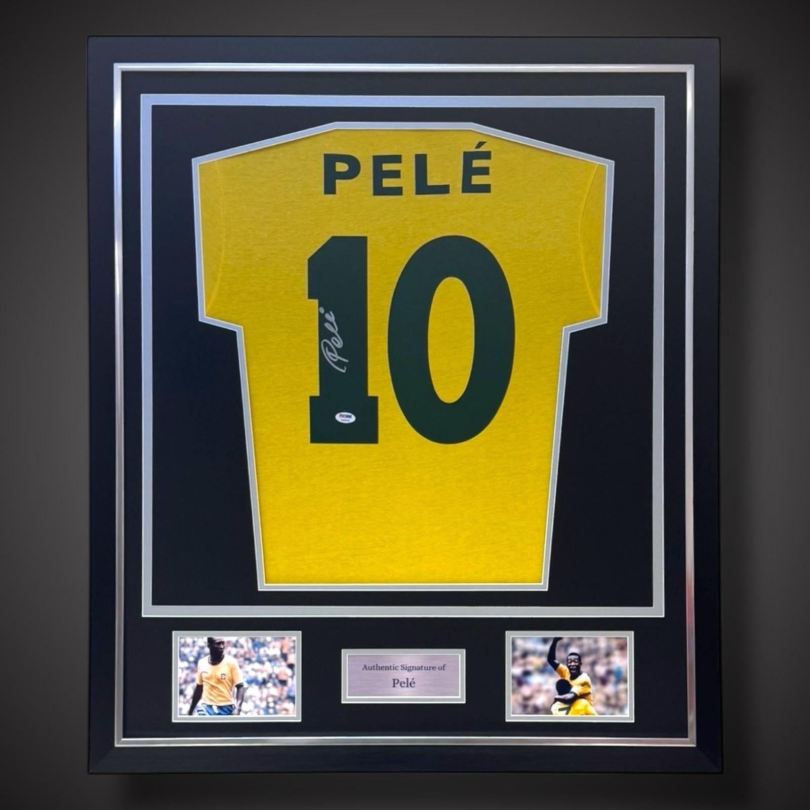 Framed Pele Brazil Hand Signed Shirt  Fantastic Item £8990