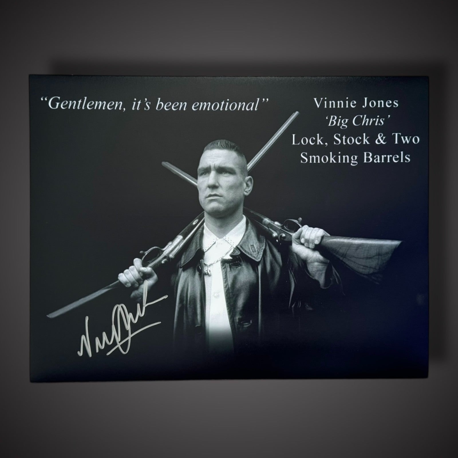 Framed Vinnie Jones Signed Photo-Lock Stock And Two Smoking Barrels £64.99 16X201
